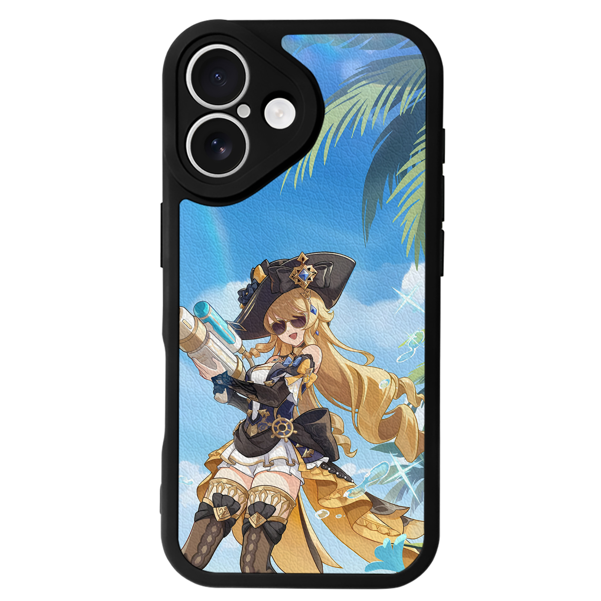 げんし神 genshin 【iPhone 16シリーズ対応】シリコンスマホケース（レザー調） 材質：シリコン